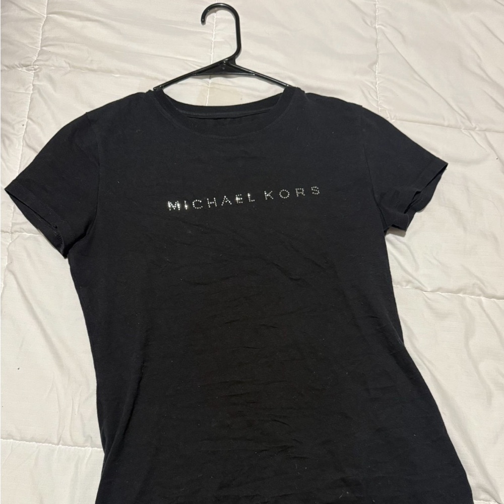 MICHAEL KORS Black Short Sleeve Tee